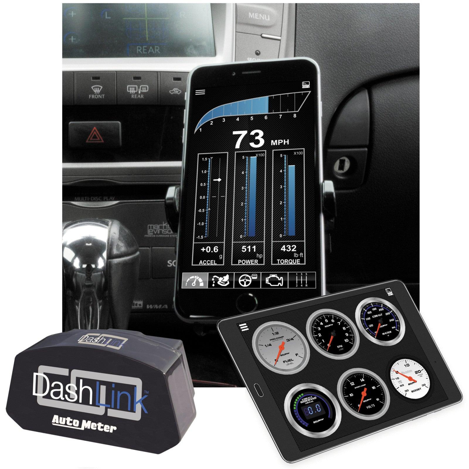 Autometer DASH LINK 2, BLUETOOTH, OBD II,APPLE iOS/ANDROID - Custom Diagnostics