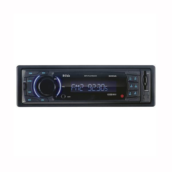 Boss Single-DIN In-Dash MP3-Compatible Digital Media Receiver with Front USB/...