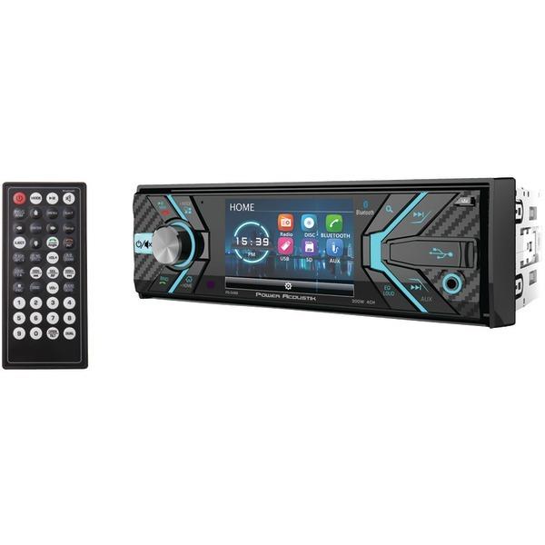 Power Acoustik PD-348B 3.4" Incite Single-DIN In-Dash Detachable LCD Touchscr...