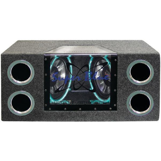 Pyramid Car Audio BNPS102 Dual Bandpass System with Neon Accent Lighting (10"...